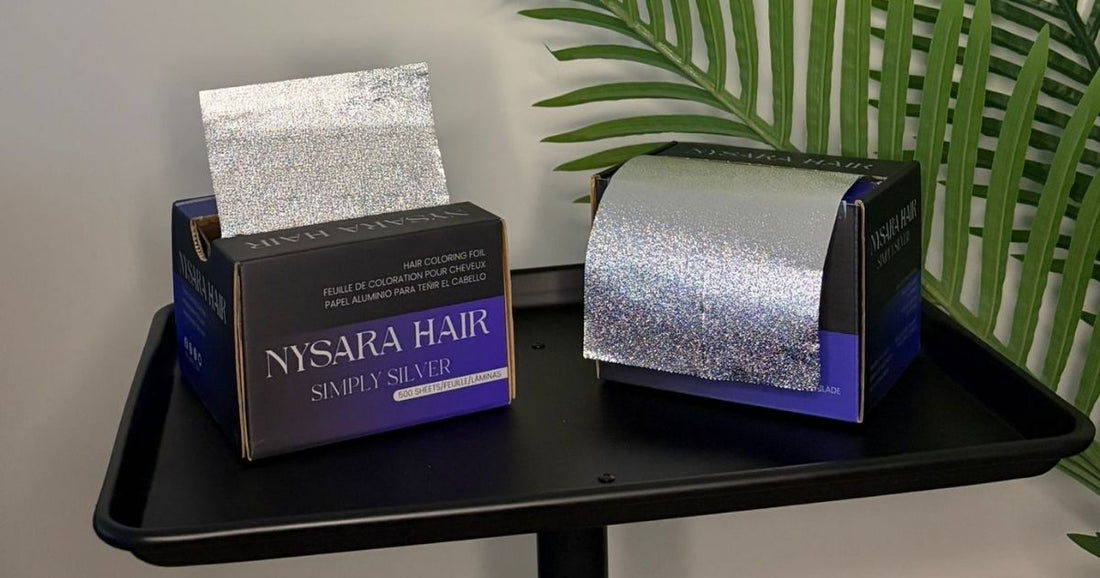 Pop-up hair foils vs roll foils comparison for professional salon use - Nysara Hair Canada