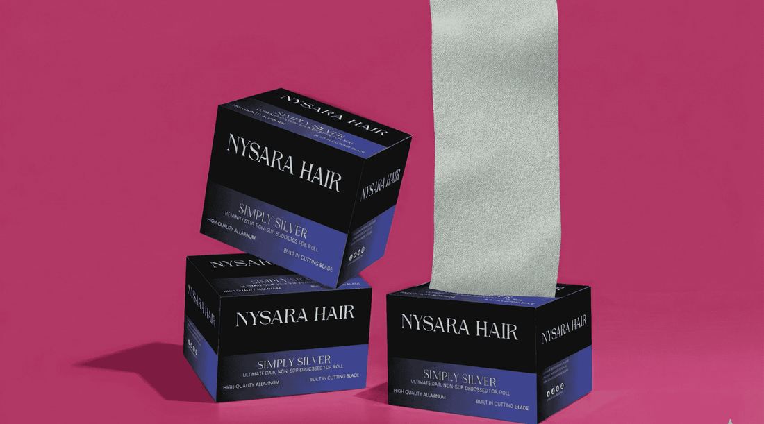 Silver embossed hair pop-up foil  for professional salon use