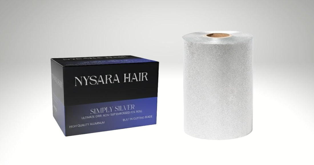 Silver embossed hair foil roll for professional salon use canada