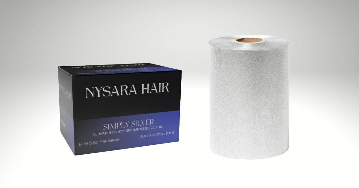 Silver embossed hair foil roll for professional salon use canada