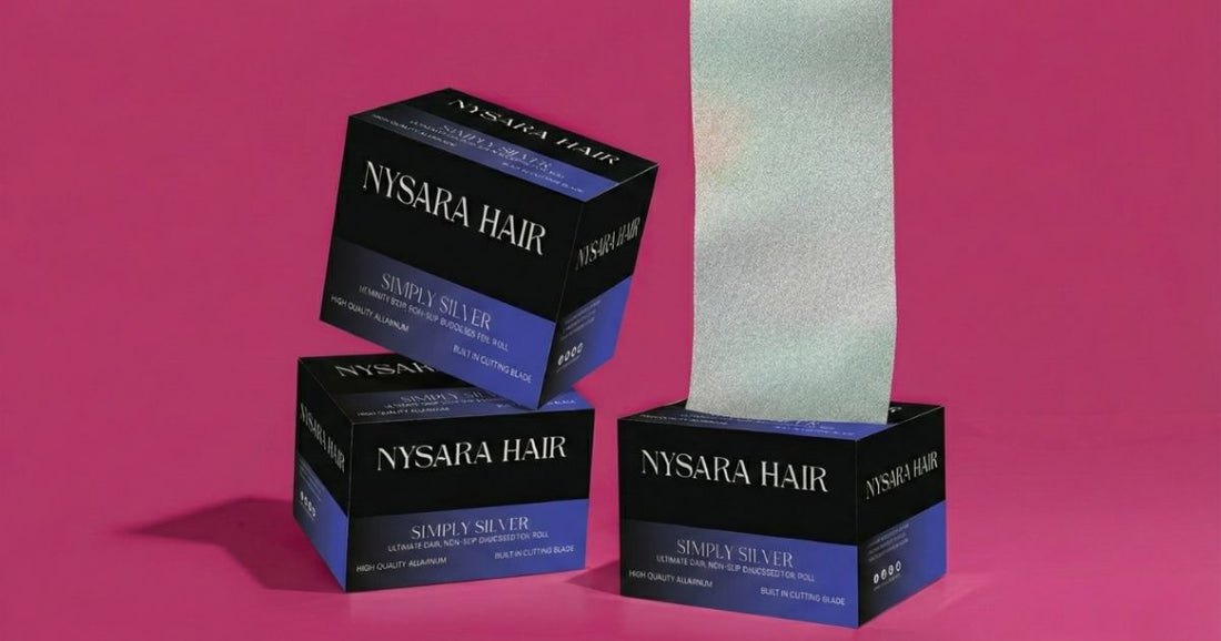 Silver embossed hair pop-up foil  for professional salon use Canada