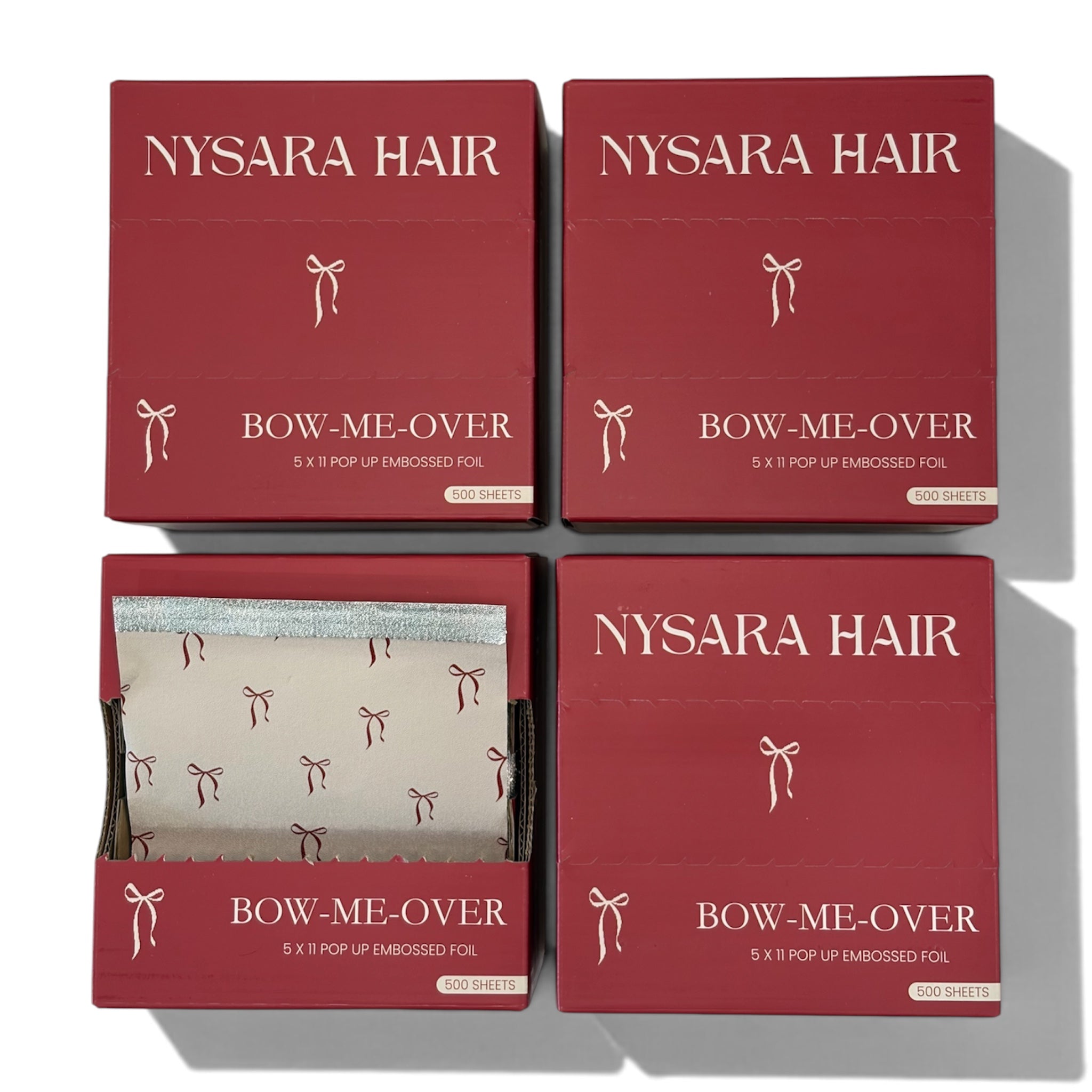 Bow-Me-Over Pop-Up Embossed Foil 5 x 11
