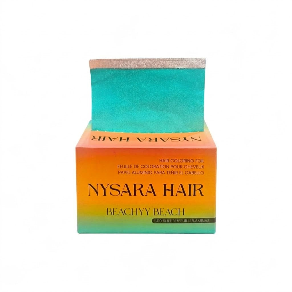 Beachyy Beach turquoise hair foils Canada - Professional embossed pop-up foils 500 sheets - Canadian brand Nysara Hair