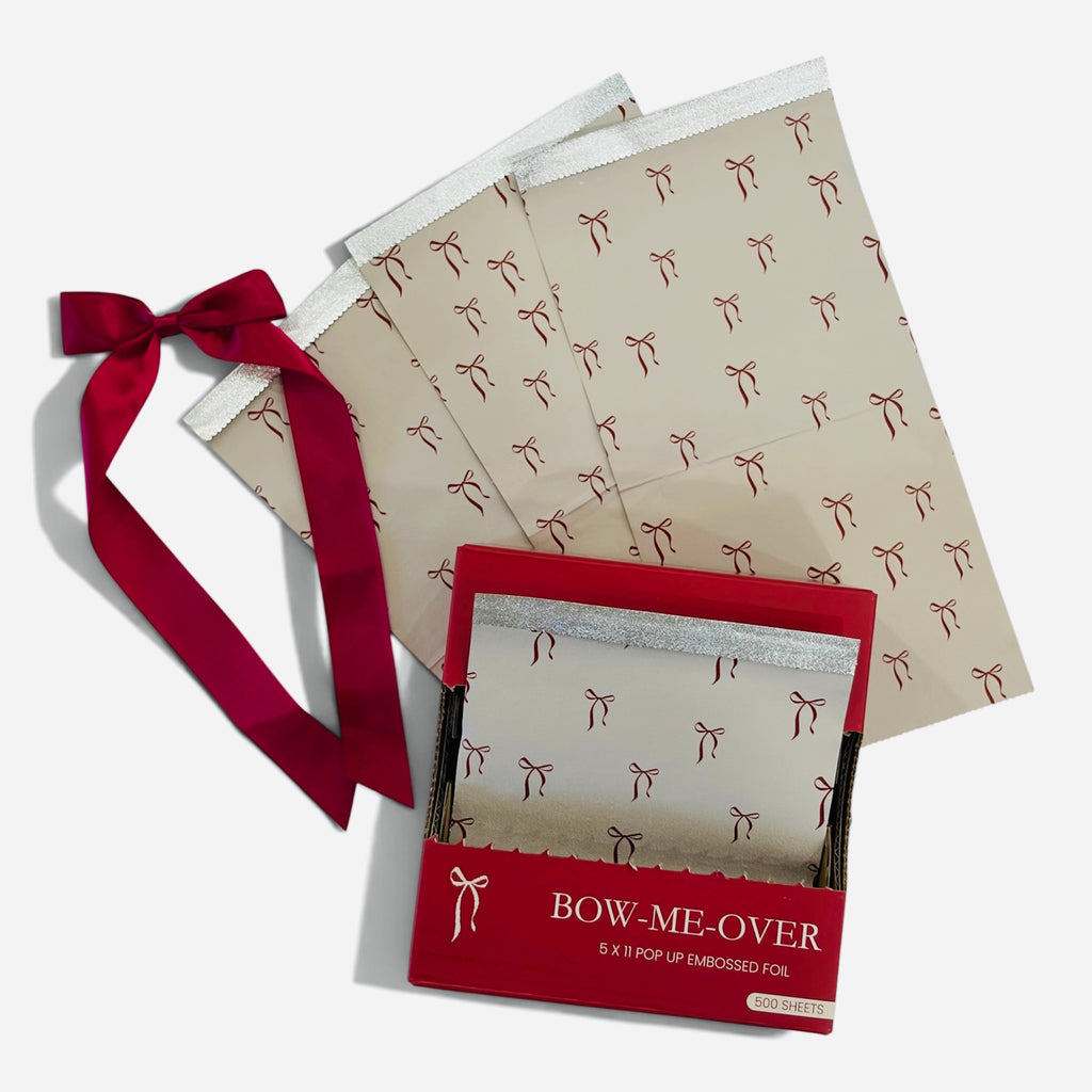 Bow-Me-Over Pop-Up Embossed Foil 5 x 11