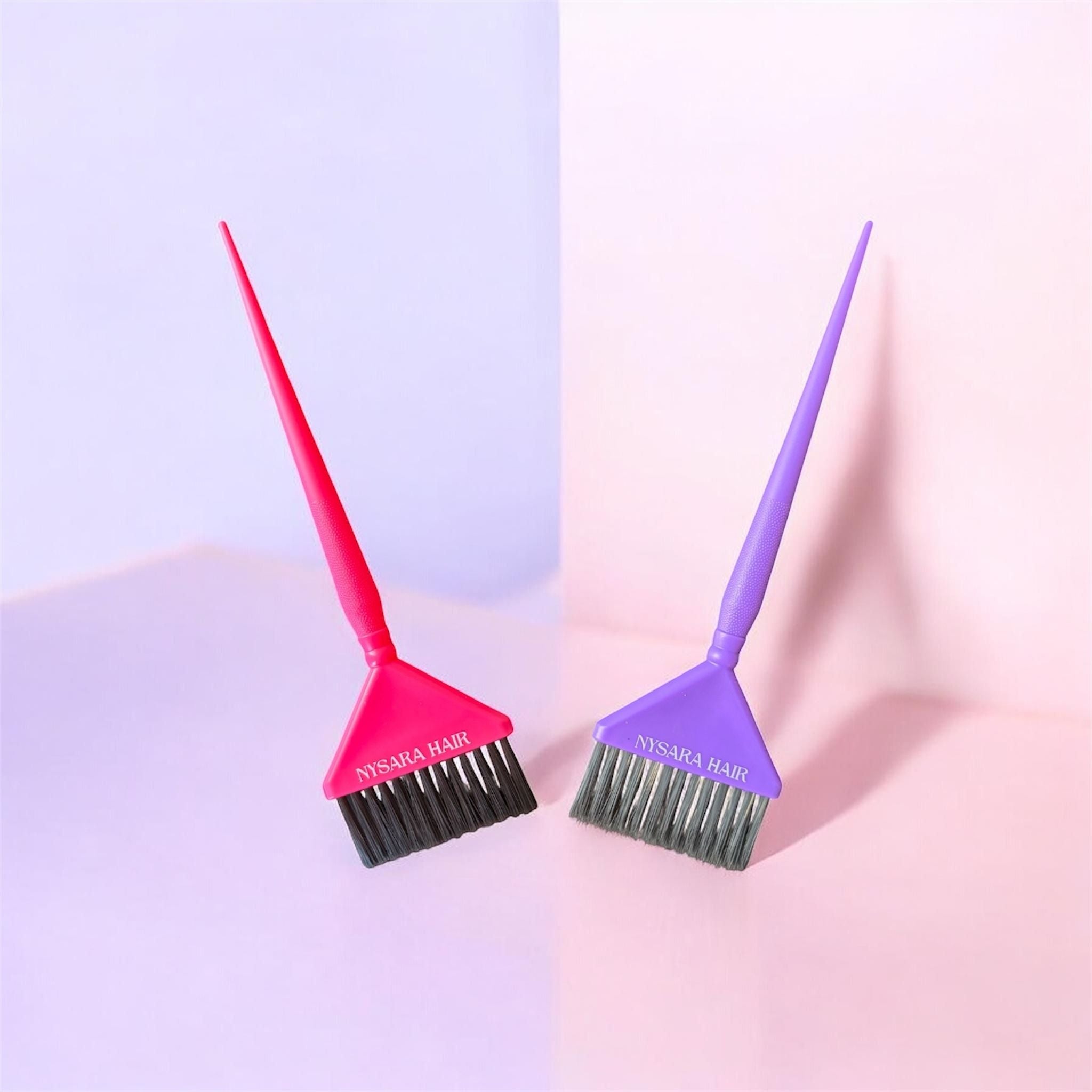 Hair stylist using Colour Crush tint brush for balayage color application in professional salon