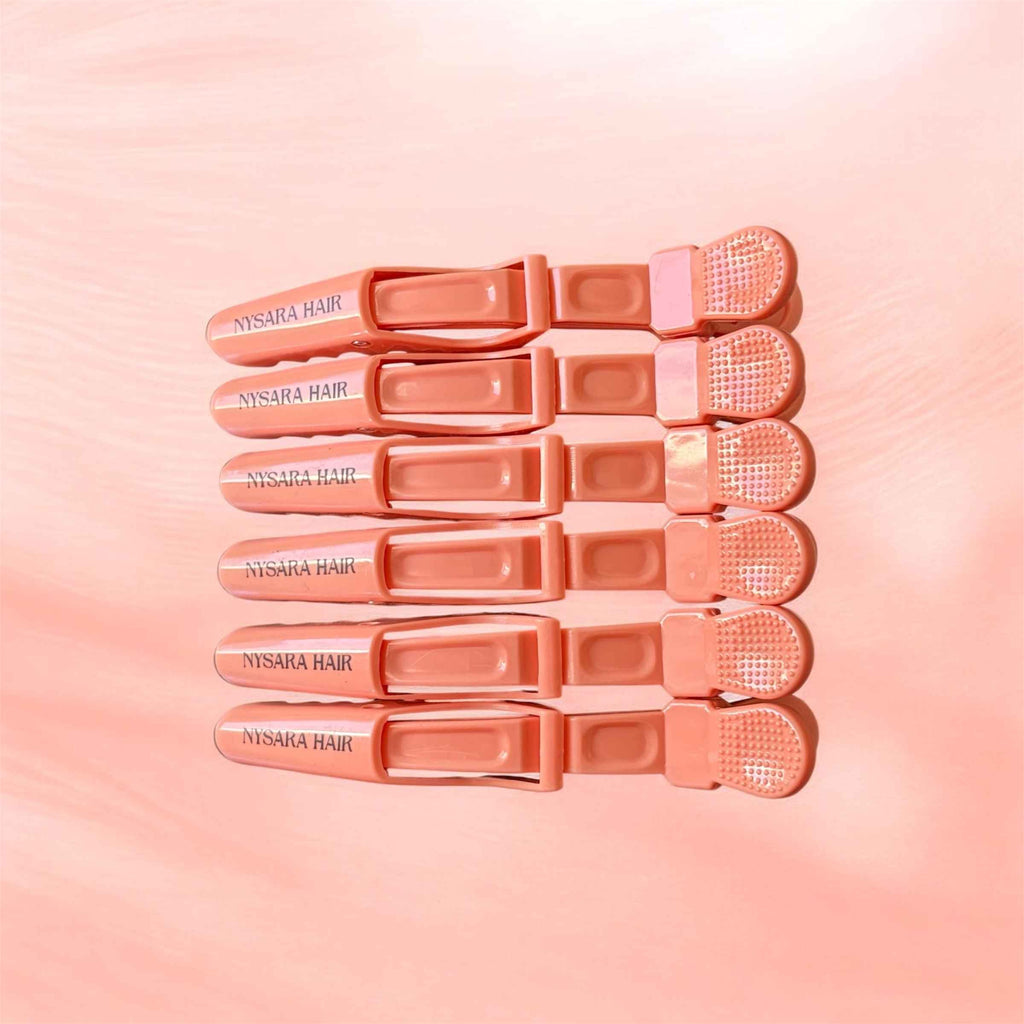 Peachy Perfection sectioning clips - Non-slip grip texture detail - Canadian brand quality